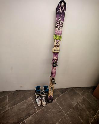 Sci da sci alpinismo Volkl Nukka + scarponi +pelli