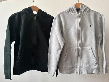 Lotto 2 felpe Ralph Lauren bambino taglia 7 anni