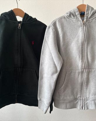 Lotto 2 felpe Ralph Lauren bambino taglia 7 anni