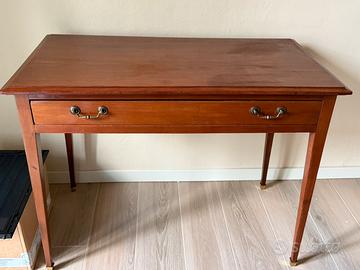 Scrivania antica francese in legno 100x45 cm