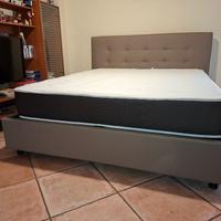 LETTO MATRIMONIALE CONTENITORE CON MATERASSO 