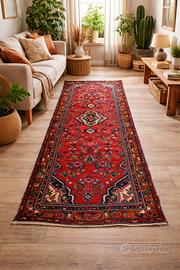 Tappeto persiano guida passatoia vintage 