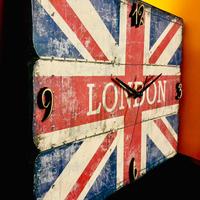 Quadro London bandiera orologio.