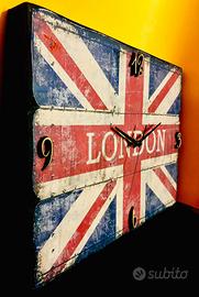Quadro London bandiera orologio.