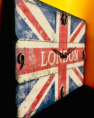 Quadro London bandiera orologio.