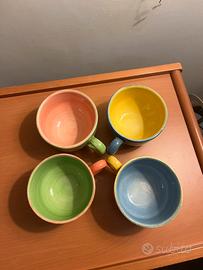 4 Tazze Jumbo in ceramica La Castellana srl