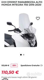 Parabbrezza alto GIVI per Honda Integra