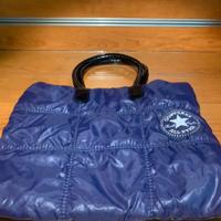 Borsa converse viola e fucsia con portamonete