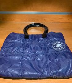 Borsa converse viola e fucsia con portamonete