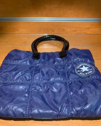 Borsa converse viola e fucsia con portamonete