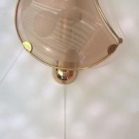 3 lampade applique parete design dorato mezzaluna
