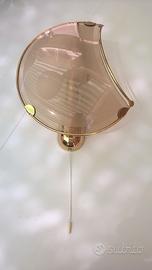 3 lampade applique parete design dorato mezzaluna