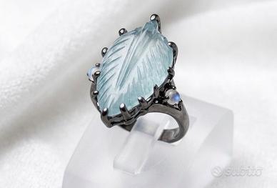 Anello Artigianale in Argento 925 Rodiato Nero