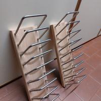 supporto portapiatti e coperchi per cucina