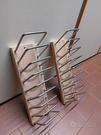 supporto portapiatti e coperchi per cucina