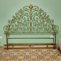 testata letto matrimoniale in ferro battuto