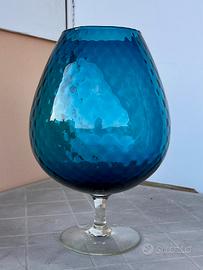 Vaso Calice Gigante Vetro di Empoli '60/'70