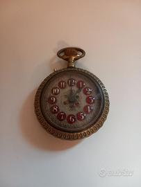 Orologio da taschino Roskopf placcato oro