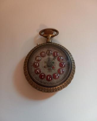 Orologio da taschino Roskopf placcato oro