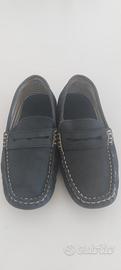 Mocassino blu Zara n. 32 in pelle