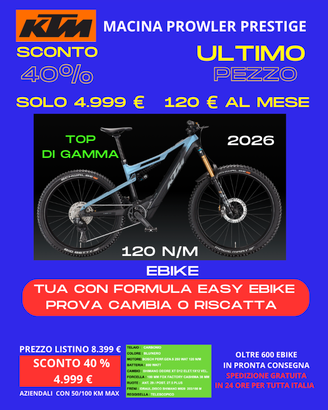 Ktm Macina Prowler Prestige - Novità 2026