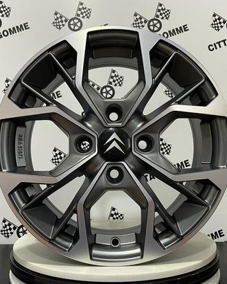 4 CERCHI IN LEGA CITROEN C2 C3 C4 PICASSO DA 15