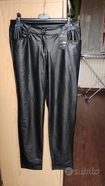 Pantaloni in ecopelle nuovi con cartellino tg XL