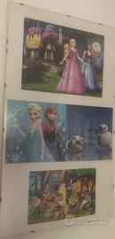 Puzzle n. 4 Barbie Frozen Biancaneve 45x80 cornice