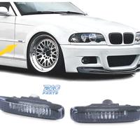 FRECCIE LATERALI BMW E46 98-05 VETRO CHIARO NERO