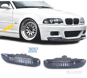 FRECCIE LATERALI BMW E46 98-05 VETRO CHIARO NERO