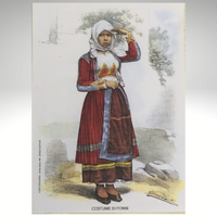 COSTUME ABITO SARDO TRADIZIONALE FEMMINILE FONNI