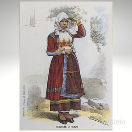 COSTUME ABITO SARDO TRADIZIONALE FEMMINILE FONNI