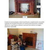 Camino iin Marmo Rosso Francia