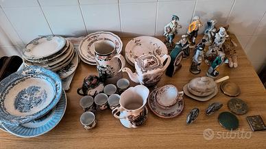 Lotto vasellame e statuine