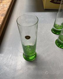 Set 8 pezzi; Bicchieri antichi in cristallo.