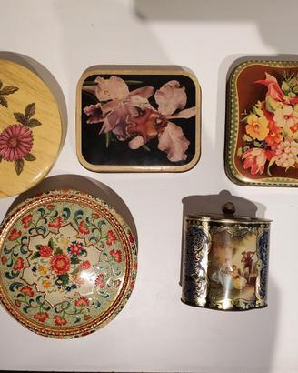 Scatola vintage in metallo