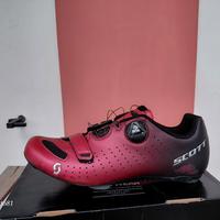 scarpe scott comp road boa red fluo