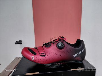 scarpe scott comp road boa red fluo