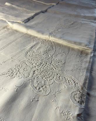 Corredo letto matrimoniale in puro lino