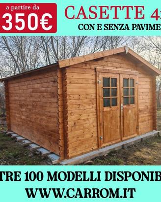 CASETTE 4x3 (12MQ) circa CON E SENZA PAVIMENTO