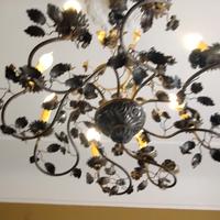 lampadario in bagno di argento