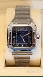 Cartier santos large blue WSSA0071 full set