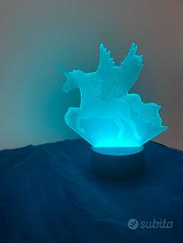 Lampada usb unicorno