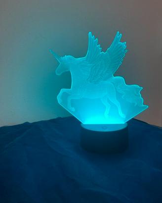 Lampada usb unicorno