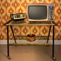 Mini tavolino porta TV originale anni ’70