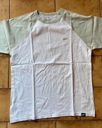 T-shirt Pull&Bear M verde e bianca