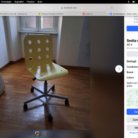 Sedia a rotelle adulto gialla