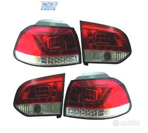 FANALI PER VOLKSWAGEN VW GOLF 6 08-12 LED ROSSO CR