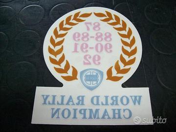 Adesivo World Rally Champion