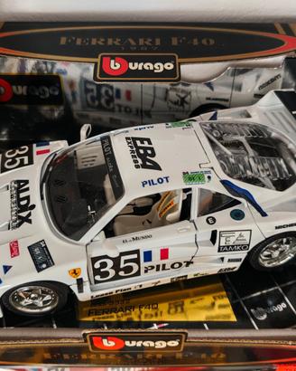 Ferrari F40 scala 1/18 Pilot Bianca
